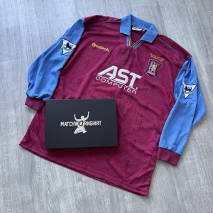 Aston Villa Gareth Southgate Player Issue Signed 1996 Final Football Shirt COA for sale on Ebay
