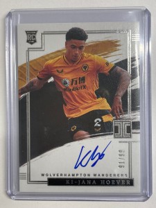 PANINI  IMPECCABLE 2021-2022 KI-JANA HOEVER RC WOLVES ON CARD AUTOGRAPH 91/99. for sale on Ebay