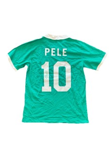 Pele Hand Signed New York Cosmo 1970 Football Shirt for sale on Ebay
