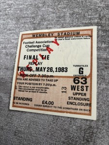 1983 FA CUP FINAL REPLAY TICKET STUB MANCHESTER UNITED MAN UTD V BRIGHTON  for sale on Ebay