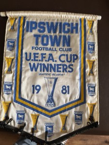 Ipswich Town FC Pennant Large UEFA Winners Size 1981 for sale on Ebay