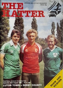 Mal Donaghy Paul Price Tony Grealish Signed Luton Town v Derby County Programme for sale on Ebay