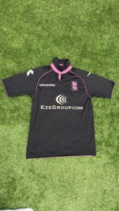 Birmingham City 2013-14 Away Shirt - Diadora - Men's Medium - Black & Pink Retro for sale on Ebay