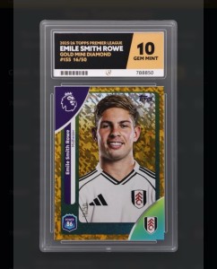 Topps 25/26 Fulham Emile Smith Row /50 Ace 10 #gradedcards for sale on Ebay