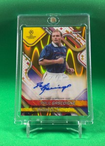 Paul Gascoigne Rangers **/50** Autograph 2024-25 Topps Finest UEFA CC for sale on Ebay
