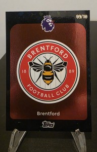 2025/26 Topps premier league black Diamond parallel Brentford Badge /10 for sale on Ebay
