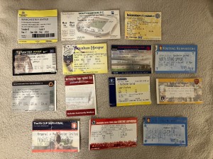 2003/04  Manchester United  v Away Ticket x 14 Northampton Wolves Leicester for sale on Ebay