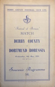 Derby County v Borussia Dortmund Festival of Britain Friendly 1950/51 for sale on Ebay