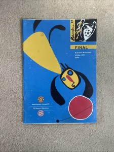 1999 Champions League Final Programme Manchester United v Bayern Munich  for sale on Ebay