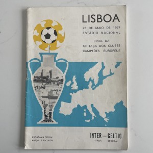 Inter Milan v Glasgow Celtic European Cup final 1967 programme for sale on Ebay