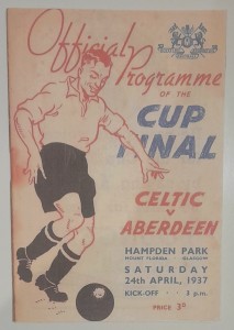 CELTIC V ABERDEEN 1937 SCOTTISH CUP FINAL COPY  PROGRAMME  RARE  REPRODUCTION for sale on Ebay