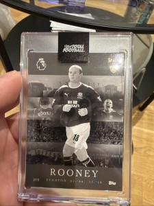 Topps Total Football Wayne Rooney Everton /10 Black for sale on Ebay