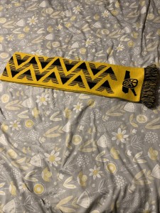 Arsenal Black And Yellow Scarf for sale on Ebay