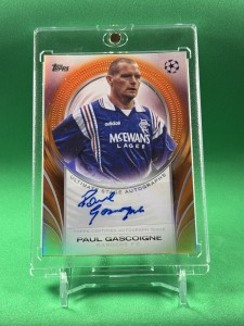 Paul Gascoigne Rangers Ultimate Stage Autograph **/25** 2024-25 Topps UCC for sale on Ebay
