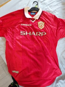 Vintage Mens 1999  Large Manchester United  Champions League Shirt for sale on Ebay