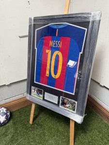 Lionel Messi Authentic Hand Signed Barcelona Jersey With COA for sale on Ebay
