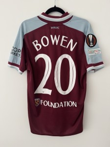 Jarrod Bowen West Ham United 2021/22 Europa League Shirt Top Kit Jersey Size M for sale on Ebay