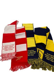ARSENAL FA Cup Final Scarves 2015 & 2017 Wembley Collectible Memorabilia for sale on Ebay