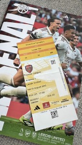 Max Dowman First Team Debut Match Arsenal Leeds United 23/8/2025 Premier League  for sale on Ebay