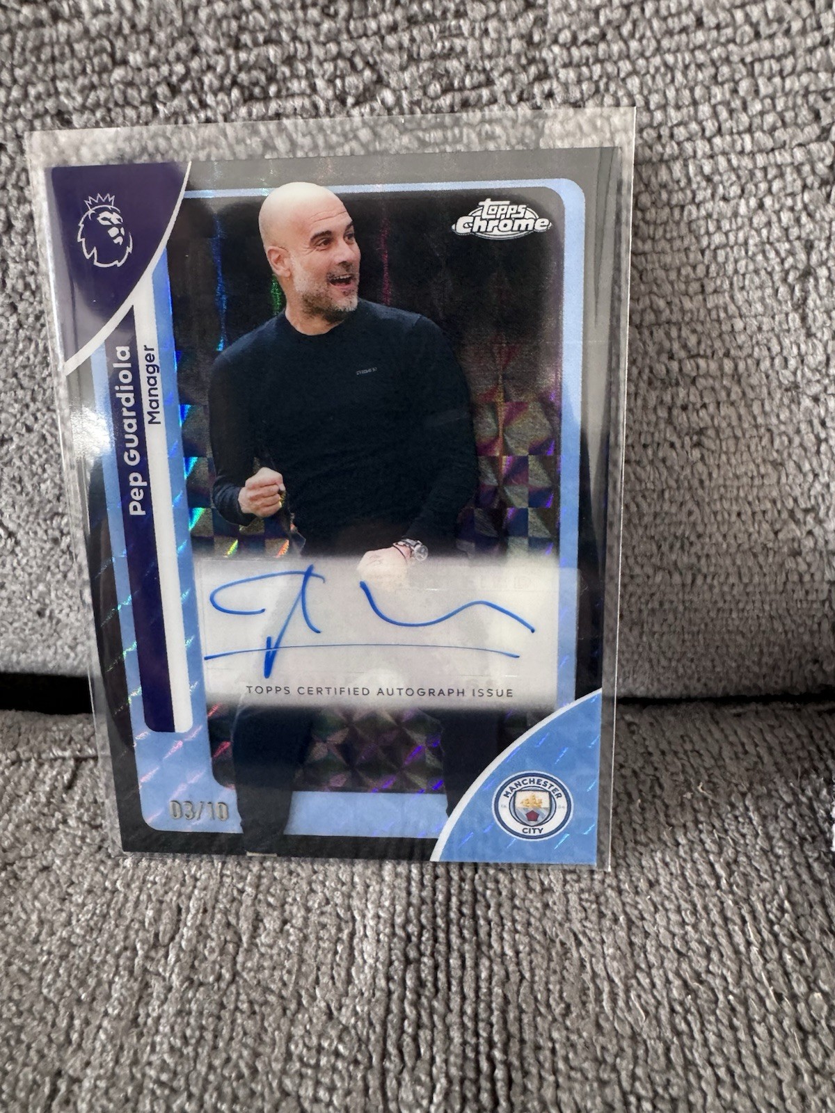 Topps Chrome Premier League Manchester City Pep Guardiola 03/10 Auto 2026 for sale on Ebay
