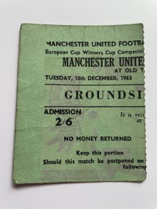 1963 Manchester United Tottenham Hotspur Cup Winners Cup 2nd Rnd  2nd Leg Ticket for sale on Ebay