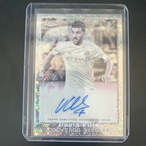 2025 Topps Chrome MLS 30th David Villa NYCFC Pearl Donut Holes Auto /30 for sale on Ebay