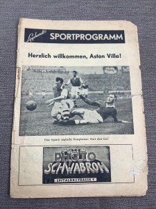 12 May 1954 St Pauli v Aston Villa Friendly in Germany for sale on Ebay