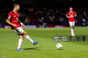 Match Worn Manchester United Carabao Cup Worn Shirt Unwashed 2025/26 Dalot for sale on Ebay