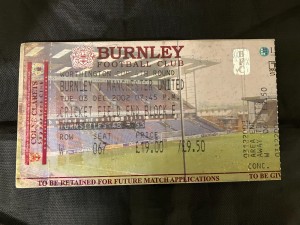 2002/03   Burnley  v  Manchester United  League Cup 4 - TICKET - EXCELLENT for sale on Ebay