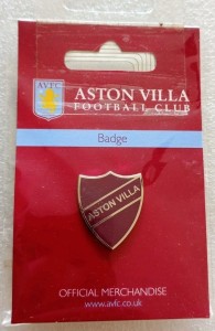 2010's Aston Villa Football Club Official Merchandise Shield Pin Badge for sale on Ebay
