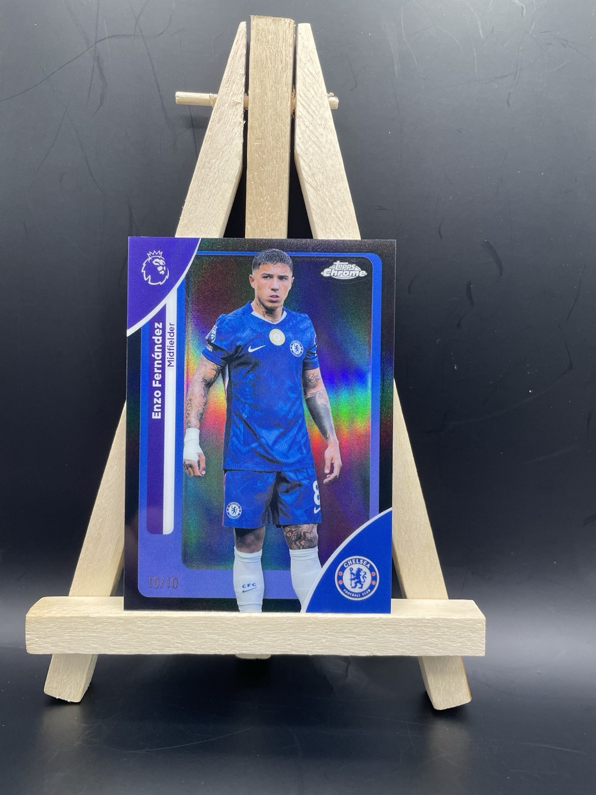 Topps Chrome Premier League 2026 Enzo Fernandez Chelsea Numbered 10/10 Bookend for sale on Ebay