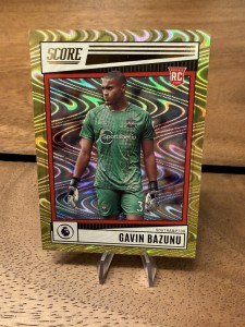 Panini Premier League Score 22/23 Gavin Bazunu - Southampton - Gold /10 RC for sale on Ebay