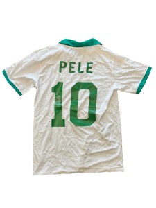 Pele Hand Signed New York Cosmo 1970 Football Shirt for sale on Ebay