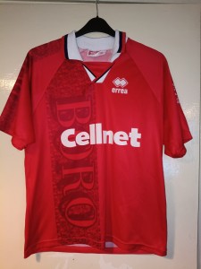 Errea Middlesbrough Boro 1997/98 Home Football Shirt Juninho #10 Size medium for sale on Ebay