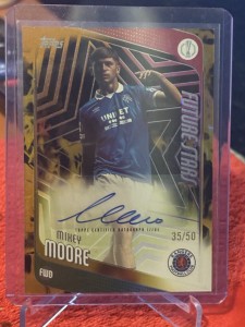 Topps UCC Flagship 2025-26 Mikey Moore Auto /50 Future Stars Glasgow Rangers  for sale on Ebay