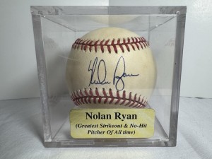 Nolan Ryan Autographed Baseball Estate Find No COA MLB Hall of Fame Mets Rangers for sale on Ebay