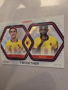 Panini EFL Eternity Kyprianou/Sissoko Watford Twogether Red Parallel 09/10 for sale on Ebay