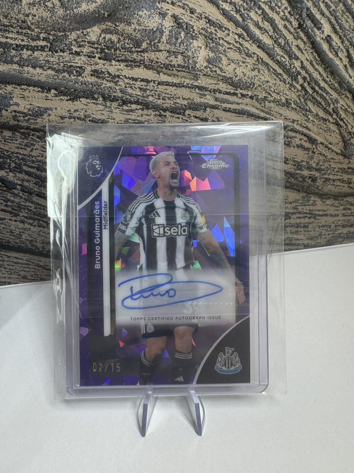 Topps Premier League Newcastle United Bruno Guimaraes sapphire for sale on Ebay