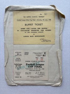 West Ham v Blackburn Rovers - 1940 League Cup Final & Post Match Buffet Ticket  for sale on Ebay