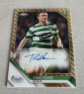 2021-22 Topps Chrome SPFL Robbie Keane Auto /50 Celtic FC Ireland Autograph for sale on Ebay