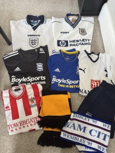 Bundle Of Football Shirts - Birmingham / Bellingham / Spurs / Wolves for sale on Ebay