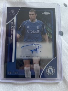 Gustavo Poyet Auto 8/10 - Chelsea FC Legend - Topps Chrome Premier League 2026 for sale on Ebay
