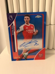 Declan Rice Auto /150 Topps Premier League Chrome 25/26 Arsenal England for sale on Ebay