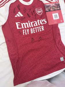 2025/26 Arsenal Squad Signed Shirt with COA for sale on Ebay