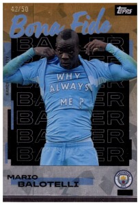 Mario Balotelli Bona Fide Baller /50 2025-26 Topps Manchester City Team Set for sale on Ebay