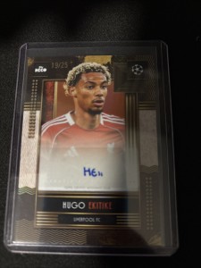 Topps Deco 2025 Hugo Ekitike Auto /25 Auto Liverpool FC Orange for sale on Ebay