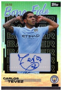 Carlos Tevez Bona Fide Baller Auto /99 2025-26 Topps Manchester City Team Set for sale on Ebay