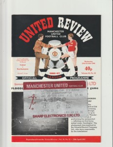 1986/87 LC.Manchester Utd.v Southampton.TICKET! for sale on Ebay