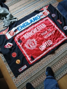 Vintage Manchester United Patches On Flag Etc for sale on Ebay