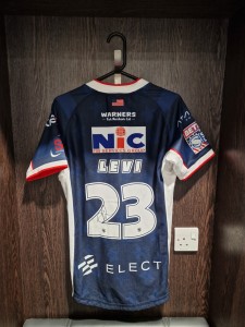 23. Danny Levi – Signed Leeds Rhinos Las Vegas Player Issue Shirt (Size M) for sale on Ebay